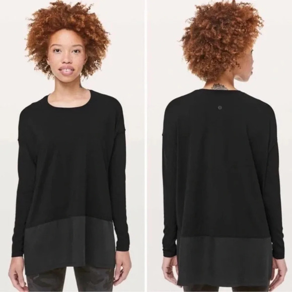 Lululemon Ease Of Mind Long Sleeve Top Soft Stretchy Jersey Knit - Picture 12 of 12